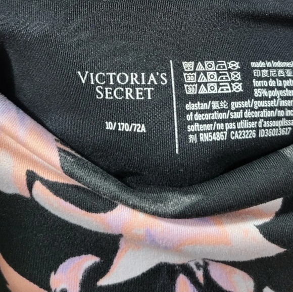 Victoria's Secret Floral Leggings with Side Pockets Small - Picture 2 of 5